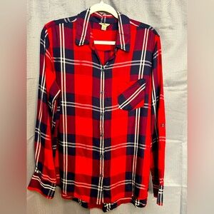 Women’s Plaid Button Down